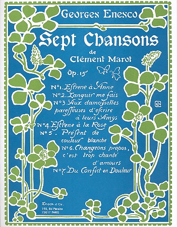 7 chansons de Clement Marot op.15