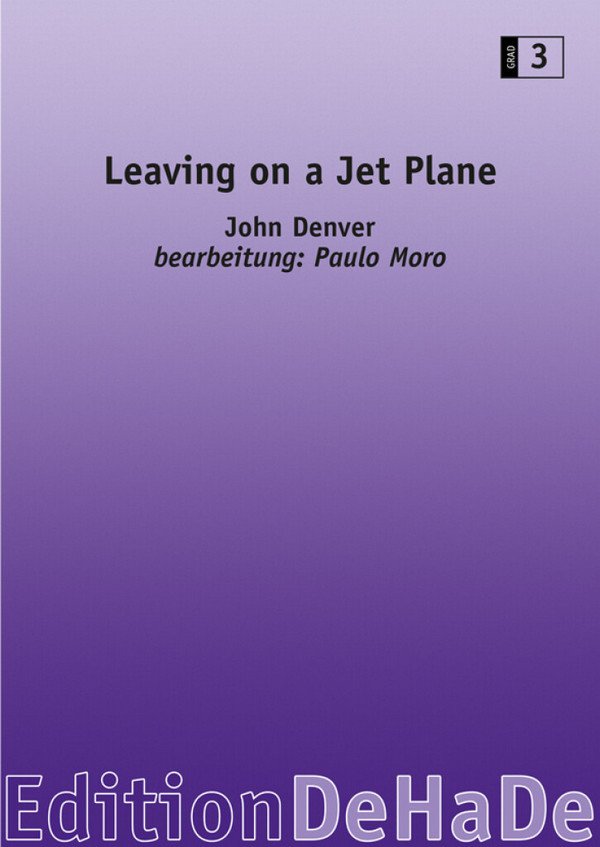 Leaving on a jet plane: for jazz ensemble