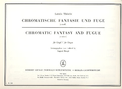 Chromatische Fantasie und Fuge a-Moll