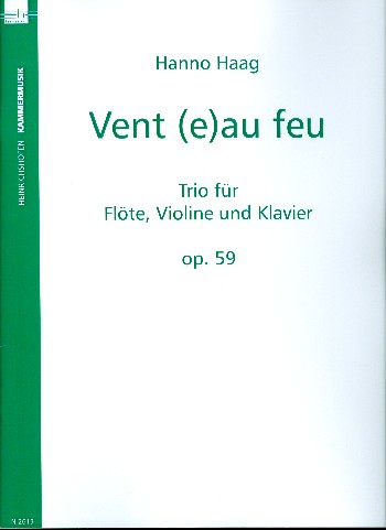 Vent au feu op.59 trio für Flöte, Violine und