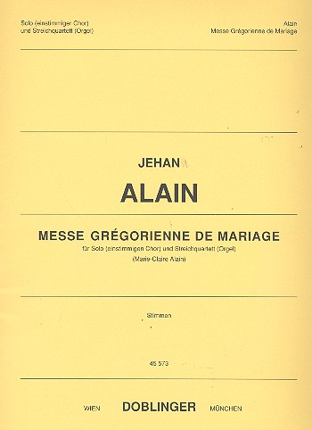 Messe Gregorienne de Mariage für