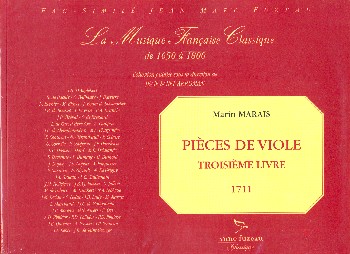 Pieces de Viole vol.3 pour la viole