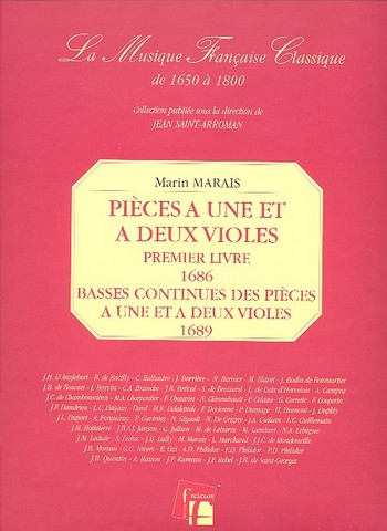 Pieces de viole vol.1 pour 1-2 violes