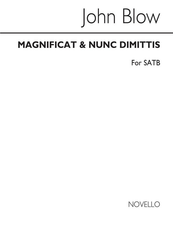 Magnificat and Nunc Dimittis for