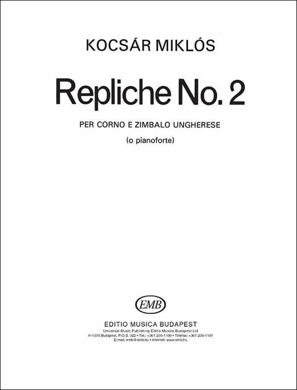 Repliche no.2 per corno e zimbalo