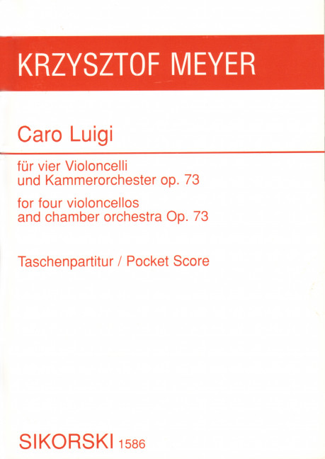 Caro Luigi op.73 für 4 Violoncelli und