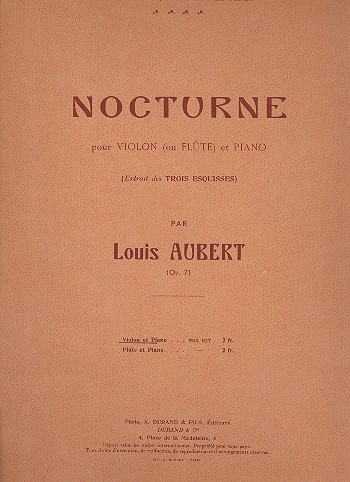 Nocturne op.7 pour