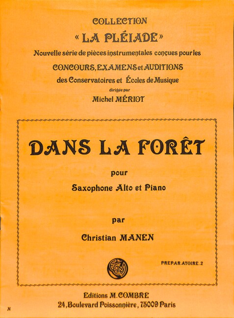 Dans la foret pour saxophone