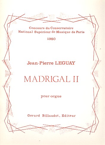 Madrigal 2 pour orgue