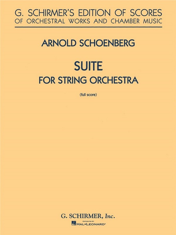 Suite für Streichorchester Partitur