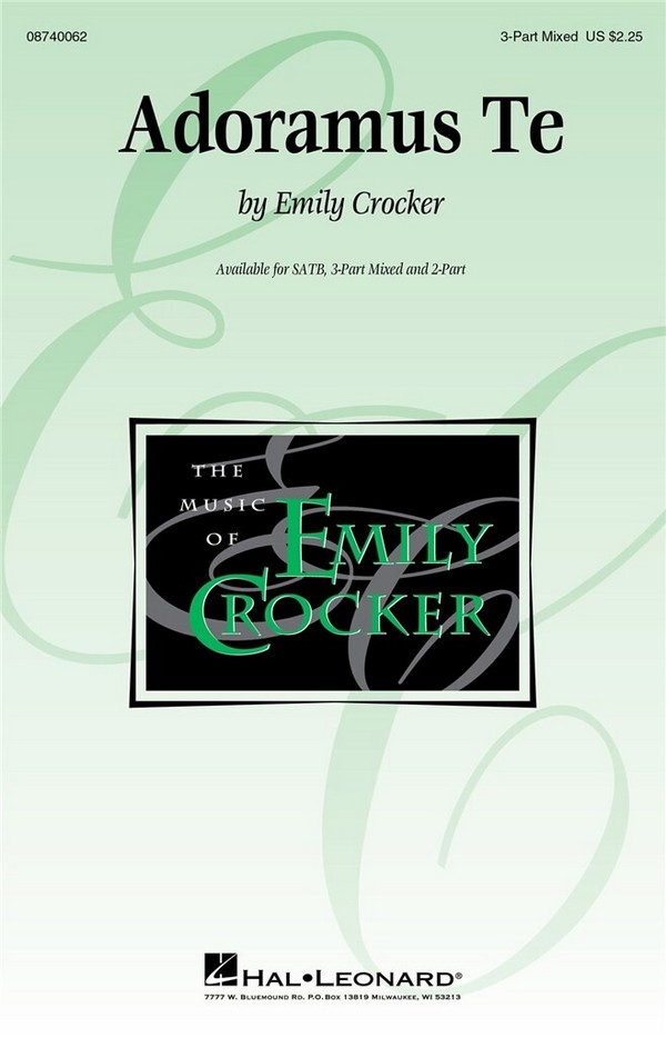 Adoramus Te for mixed chorus (SAT) and piano