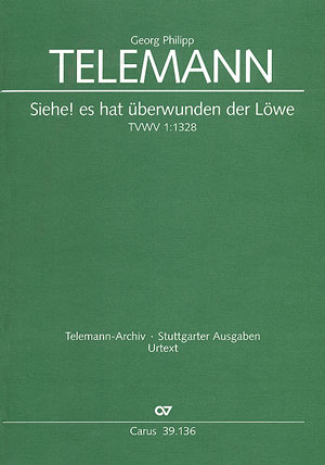 Siehe es hat überwunden der Löwe TWV1:1328