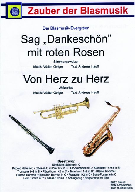 Sag Dankeschön mit roten Rosen  und