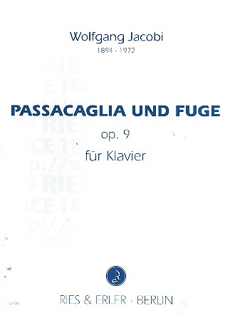 Passacaglia und Fuge op.9