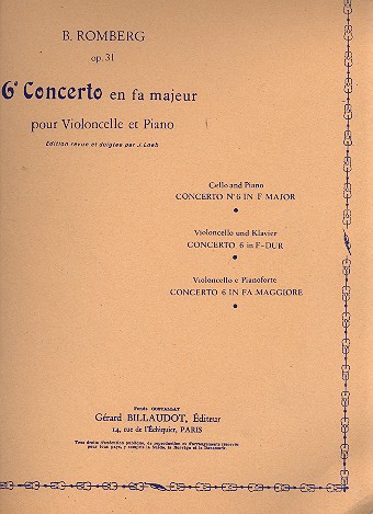 Concerto fa majeur no.6 op.31