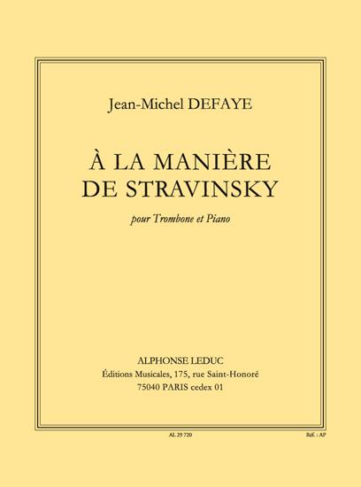 A la manière de Stravinsky