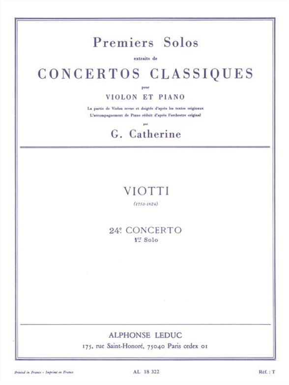 Solo no.1 du concerto no.24
