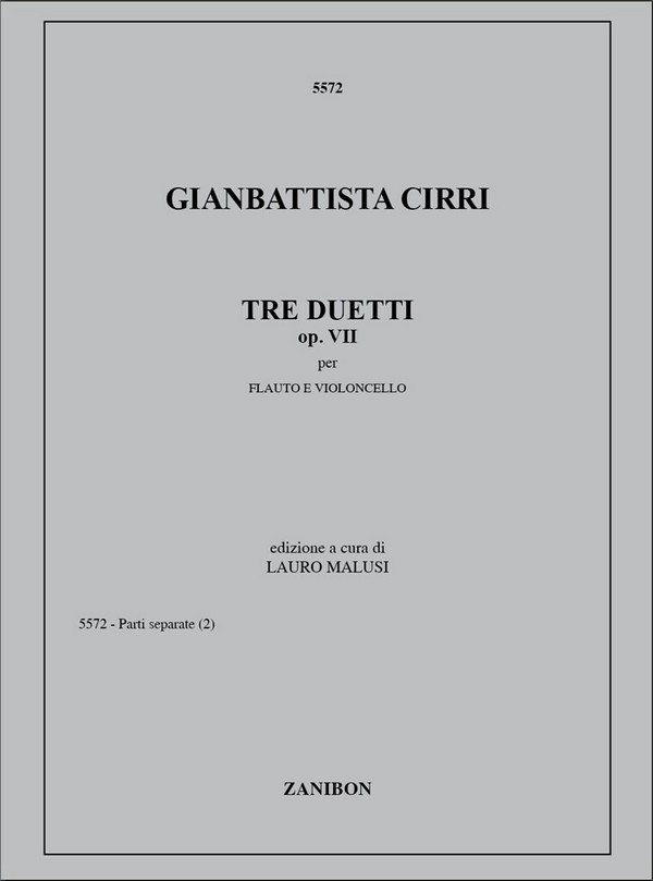 3 duetti op.7 per