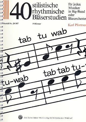 40 stilistische rhythmische Bläserstudien