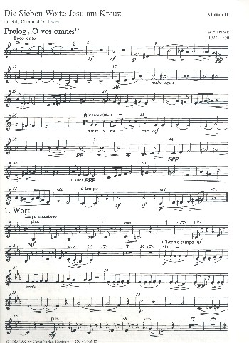 Die sieben Worte Jesu am Kreuz