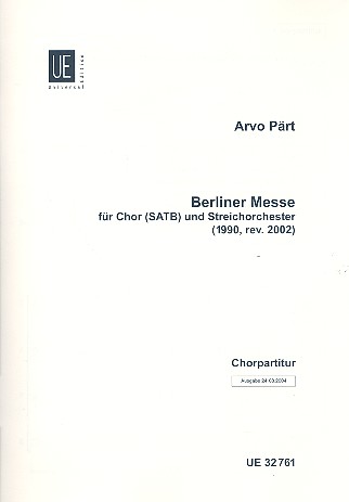 Berliner Messe für gem Chor und