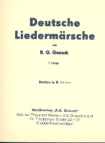 Deutsche Liedermärsche Band 1