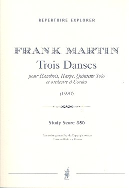 3 Danses für Oboe, Harfe,