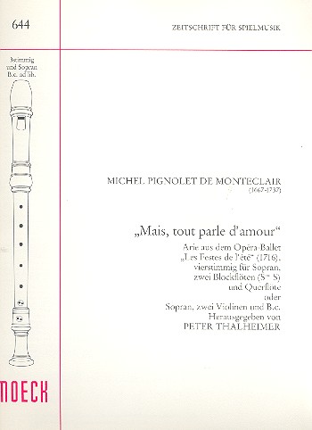 Mais tout parle d'amour für Sopran,