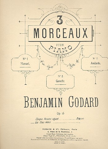 3 morceaux op.16 pour piano