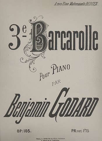 Barcarolle no.3 op.105 