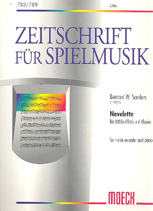 Novelette für Altblockflöte und Klavier