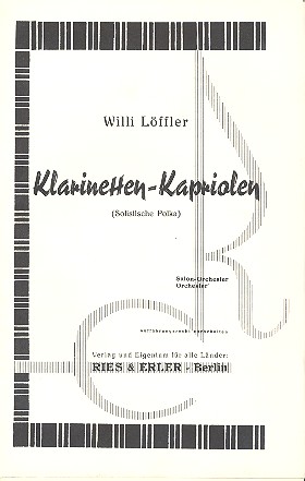 Klarinetten.Kapriolen für Salonorchester