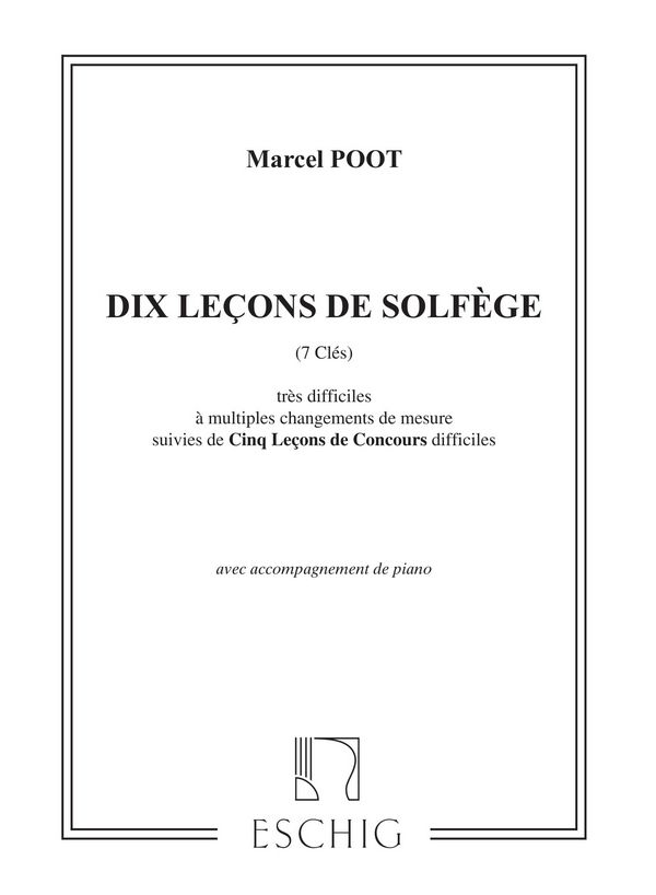 10 lecons de solfège