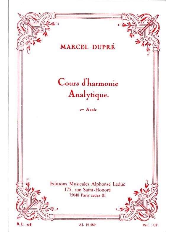 Cours d'harmonie analytique