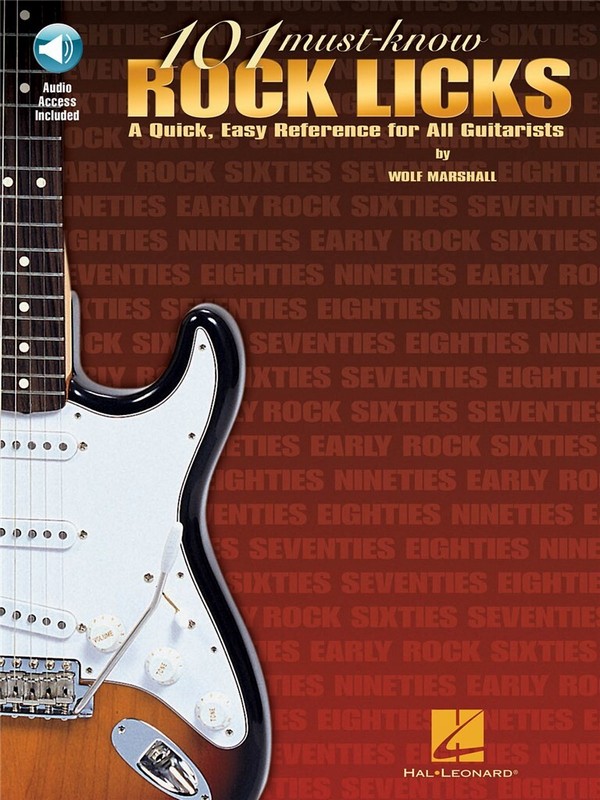 101 must-known Rock licks (+CD):