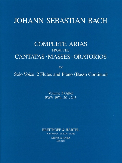 Complete Arias from the Cantatas, Masses and Oratorios vol.3 (alto)