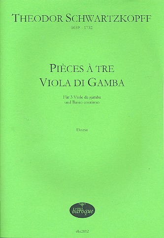 Pieces a tre viola di gamba Suite für 3 Gamben,