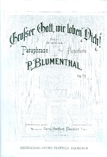 Paraphrase op.79,2 über Grosser Gott