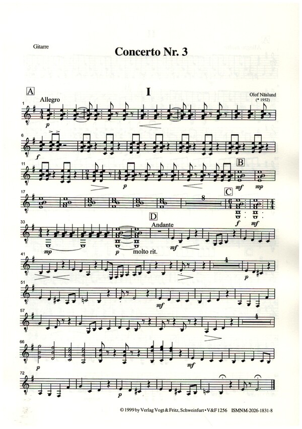 Concerto Nr.3 für Zupforchester