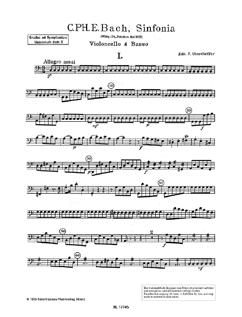 Sinfonia Wq174