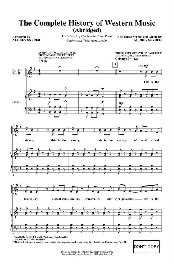 The complete history of Western Music (abridged)