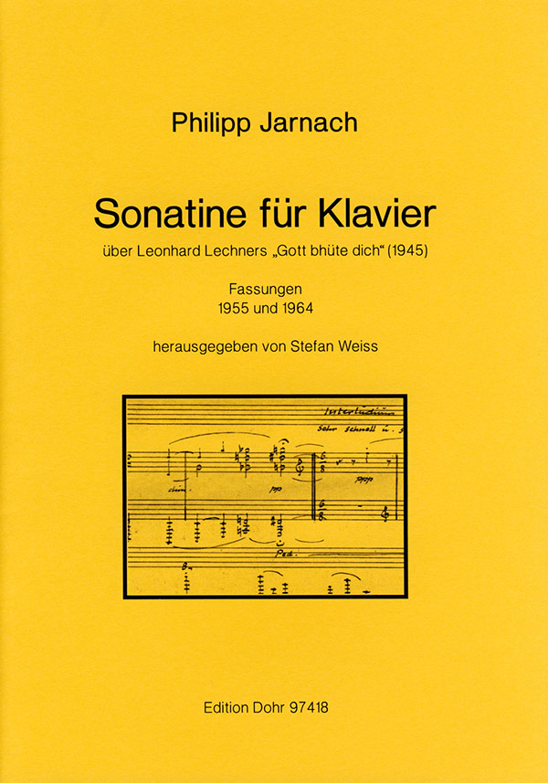 Sonatine über Gott bhüte dich für Klavier