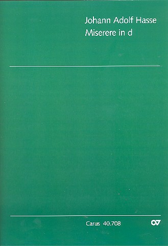 Miserere d-Moll für Soli (SSAA),