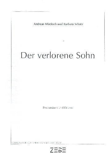 Der verlorene Sohn für gem Chor,