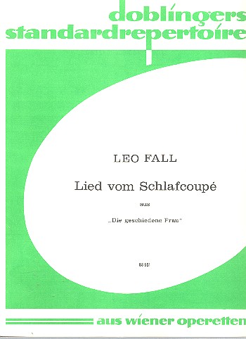 Lied vom Schlafcoupe für Gesang und