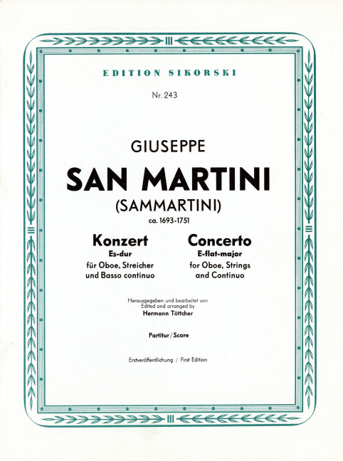 Konzert Es-Dur für Oboe,