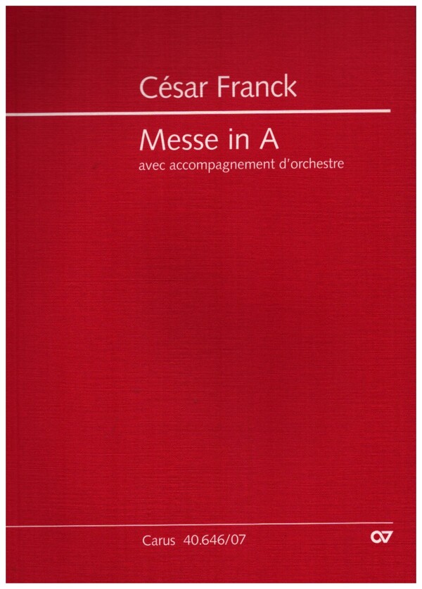 Messe A-Dur op.12 für Soli,