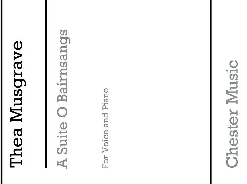 A suite to bairnsangs for voice and piano