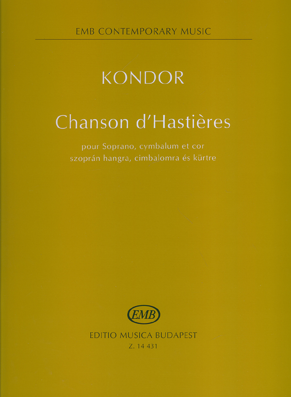 Chanson d'Hastieres pour Soprano, cymbalum