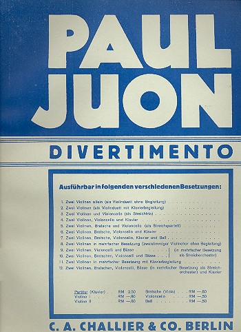 Divertimento G-Dur op.92